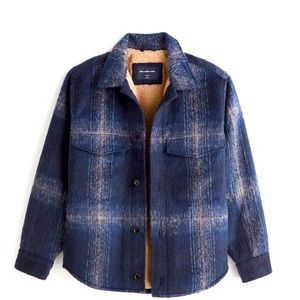 Abercrombie Sherpa-Lined Shirt Jacket